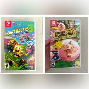 Kart Racers and Super Monkey Ball for Switch